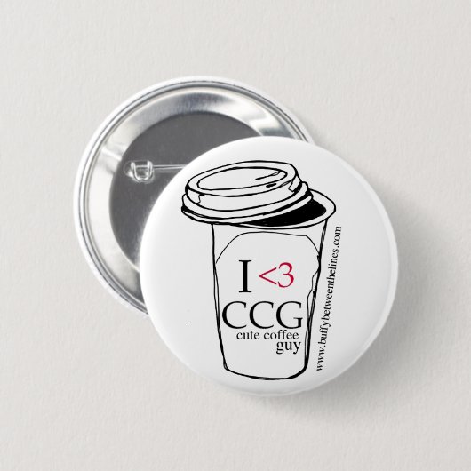 Niedlicher Coffe Typ-Knopf Button (Vorne & Hinten)