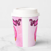 Niedlicher Coffee Donut Shop Papiertasse Pappbecher (Links)