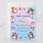 Niedlicher Coffee Lover Ghost Einladung für Kinder (Vorderseite)