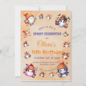 Niedlicher Coffee Lover Ghost Einladung für Kinder (Vorderseite)