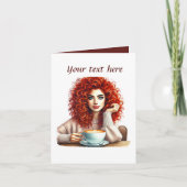 Niedlicher Coffee Shop - Nachricht Karte (Vorderseite)