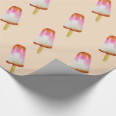 Niedlicher Cola-Eisblock-Pop-Kunstpopsikel Geschenkpapier (Ecke)