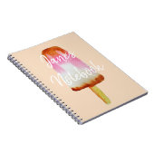 Niedlicher Cola-Eisblock-Pop-Kunstpopsikel Notizblock (Rechte Seite)