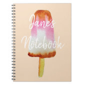 Niedlicher Cola-Eisblock-Pop-Kunstpopsikel Notizblock (Vorderseite)