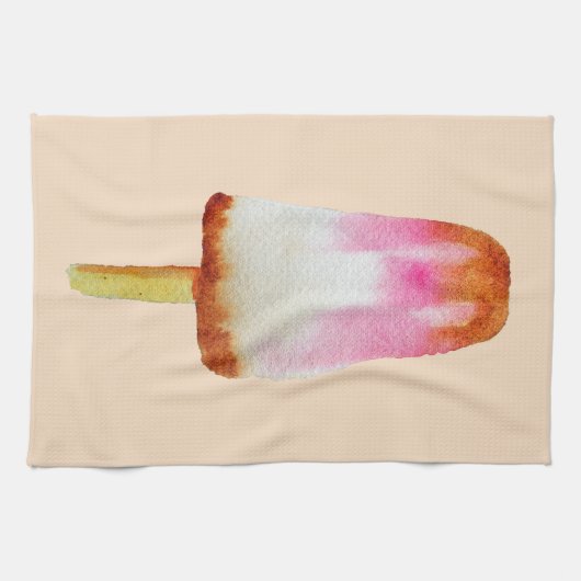 Niedlicher Cola-Popsikel Eisblock Sommerzeit Geschirrtuch (Horizontal)