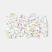 Niedlicher Confetti 1. Geburtstag Geschenkschachtel (Ungefaltet)