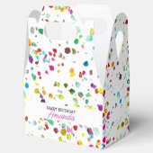 Niedlicher Confetti 1. Geburtstag Geschenkschachtel (Geöffnet)