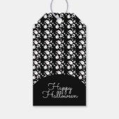 Niedlicher Confetti Halloween Skull Trick oder Tre Geschenkanhänger (Vorderseite)