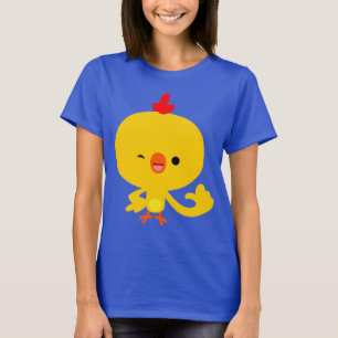 Niedlicher Cooler Cartoon Kleine Frauen T - Shirt