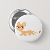 Niedlicher Cooler Cartoon Lioness Button Abzeichen (Vorne & Hinten)