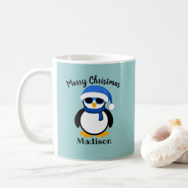 Niedlicher cooler Pinguin Weihnachten Kaffeetasse