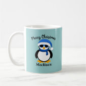 Niedlicher cooler Pinguin Weihnachten Kaffeetasse (Links)