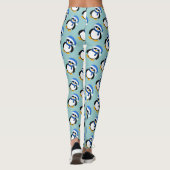 Niedlicher cooler Pinguin Weihnachtswintermuster b Leggings (Rückseite)