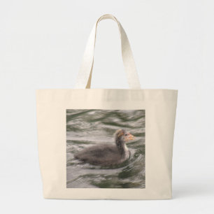 Niedlicher Coot Chick auf der Choppy Waters Bag Jumbo Stoffbeutel