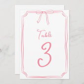 Niedlicher Coquette handgezeichneter Bow Rosa Tis (Vorne/Hinten)