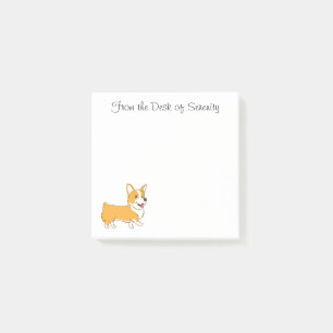 Niedlicher Corgi Cartoon Welpe Dog Lover Post-it Klebezettel