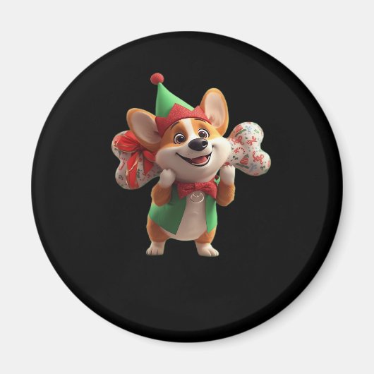 Niedlicher Corgi Classic T - Shirt Magnet (Vorne)