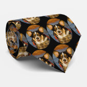 Niedlicher Corgi-Entwurf Krawatte (Gerollt)