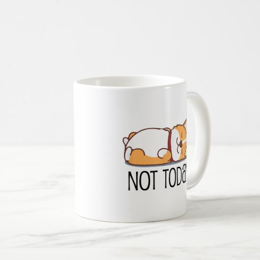 Niedlicher Corgi Geschenk Funny Dog Lover nicht he Kaffeetasse (VorderseiteRechts)
