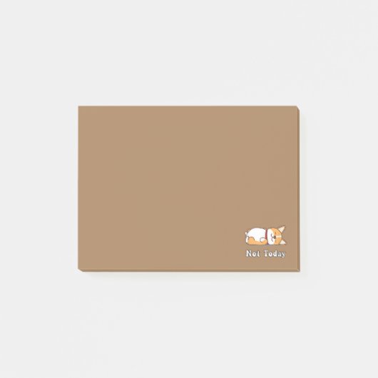 Niedlicher Corgi Geschenk Funny Dog Lover nicht he Post-it Klebezettel (Vorderseite)