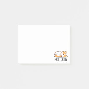 Niedlicher Corgi Geschenk Funny Dog Lover nicht he Post-it Klebezettel