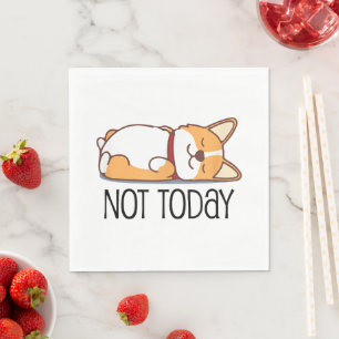 Niedlicher Corgi Geschenk Funny Dog Lover nicht he Serviette