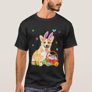 Niedlicher Corgi Happy Osterhund T-Shirt
