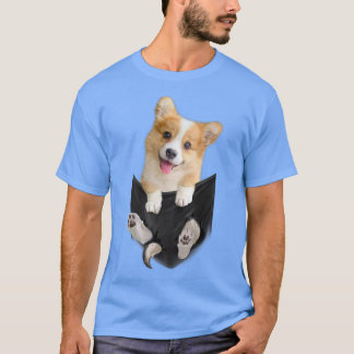 Niedlicher Corgi Hund Mama in Pocket Corgi Mama Gi T-Shirt