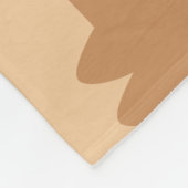 Niedlicher Corgi Hund mit Personalisiertem Namen Fleecedecke (Ecke)