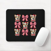 Niedlicher Corgi Hund Red Kariert Coquette Bow Wei Mousepad (Mit Mouse)