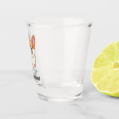 Niedlicher Corgi mit Funny Joke Schnapsglas (Rechts)