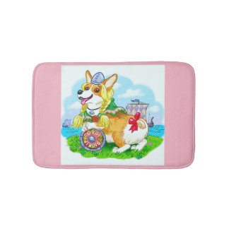 Niedlicher Corgi Pembroke - Badmatte / Haustier. Badematte