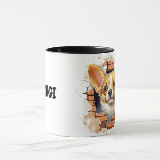 Niedlicher Corgi Tasse (Zentrum)