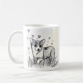 Niedlicher Corgi-Welpe Kaffeetasse (Links)