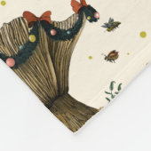 Niedlicher Cotattcore Frohe Weihnachts Mushroom Lo Fleecedecke (Ecke)