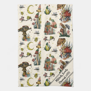 Niedlicher Cotattcore Frohe Weihnachts Pilz Lover  Geschirrtuch