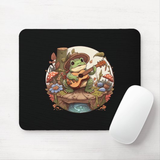 Niedlicher Cotattecore-Ästhetischer Frosch Banjo s Mousepad (Mit Mouse)