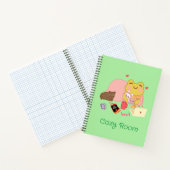 Niedlicher Cotattecore Frog Notizblock (Innenseite)