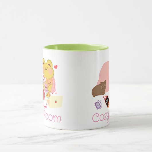 Niedlicher Cotattecore Frog Tasse (Zentrum)