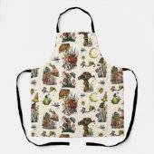 Niedlicher Cotattecore Frohe Weihnachts Mushroom L Schürze (Vorderseite)