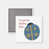 Niedlicher Country Style Quilting Ladybug Magnet (Vorderseite/Rückseite)