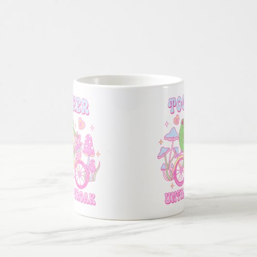 Niedlicher Couple Frog - Zusammen, bis wir Croak h Kaffeetasse (Mittel)