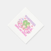 Niedlicher Couple Frog - Zusammen, bis wir Croak h Serviette (Ecke)