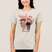 Niedlicher Couple Happy Valentine Light T - Shirt (Vorderseite)
