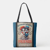 Niedlicher Couple Sugar Skull Tasche (Rückseite)