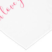 Niedlicher Couple Table Runner mit Text - Anpassba Kurzer Tischläufer (Ecke)