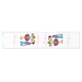 Niedlicher Couple Table Runner mit Text - Anpassba Kurzer Tischläufer (Horizontal)