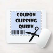 Niedlicher Coupon Clipping Queen Sprichwort Mousepad (Mit Mouse)