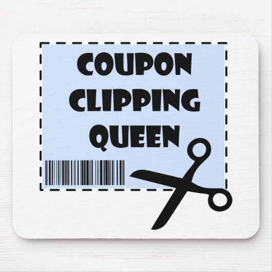 Niedlicher Coupon Clipping Queen Sprichwort Mousepad (Vorne)