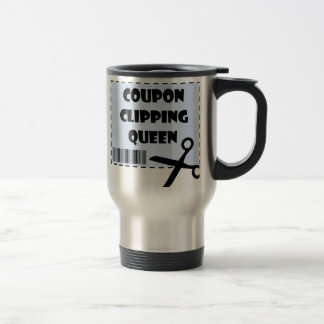 Niedlicher Coupon Clipping Queen Sprichwort Reisebecher